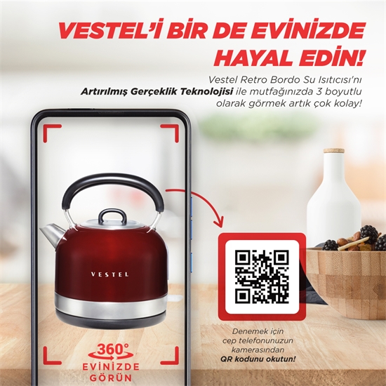 Vestel Retro Bordo Su Isıtıcı