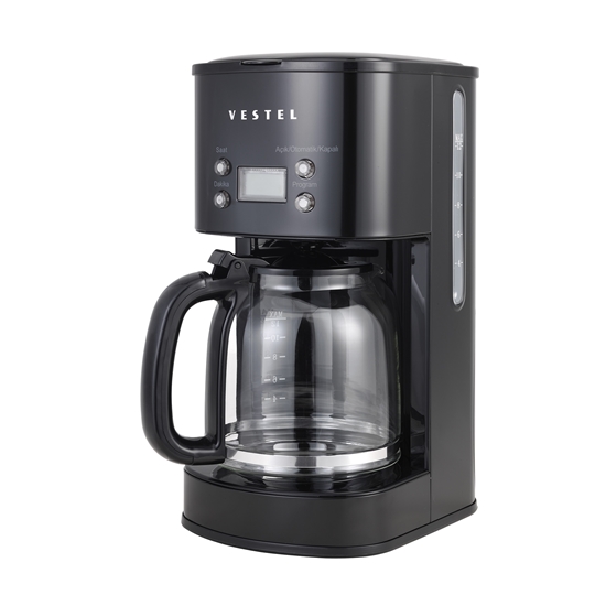 VESTEL RETRO SİYAH FİLTRE KAHVE MAKİNESİ