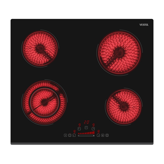Vestel AO-6370 S 60 lt 4 Gözü Elektrikli Ankastre Ocak