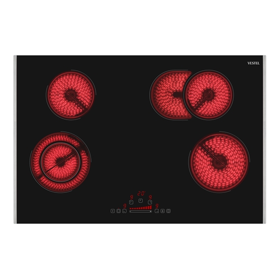 Vestel AO-78370 S 78 lt 4 Gözü Elektrikli Ankastre Ocak