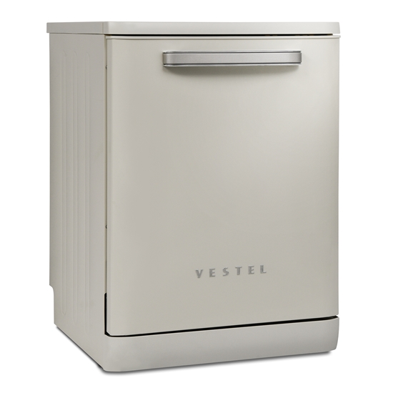 Vestel BM 5001 Retro Bej 5 Programlı Bulaşık Makinesi