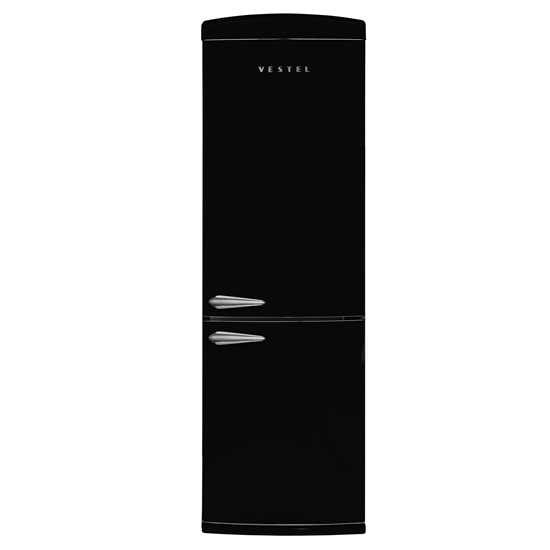 Vestel RETRO NFK37201 Siyah 328 Lt No-Frost Buzdolabı