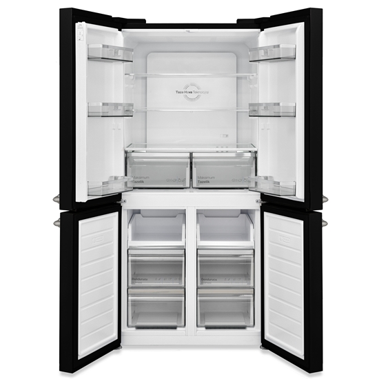 Vestel Retro FD56001 Siyah 487 Lt Gardırop Tipi Buzdolabı